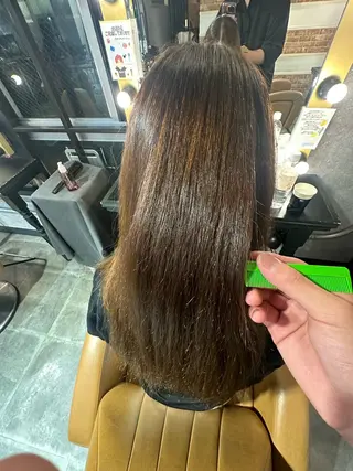 ロング カラー パーマ Lond rouge所属・💚銀座/ボブ /縮毛矯正/芦川💚のヘアスタイル