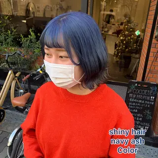 ミディアム カラー 艶髪レイヤー上田 紗也🇰🇷💗のヘアスタイル