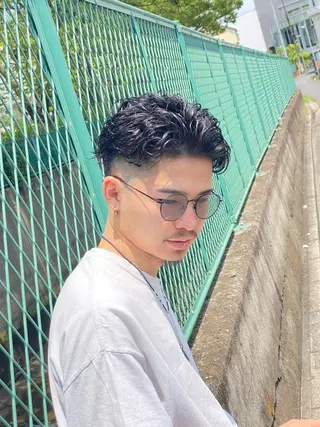 ショート メンズ特化/パーマ /フェード/洋輔のヘアスタイル