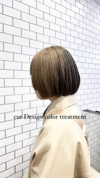 ショート CS made by SHACHU 大阪堀江店【シーエス メイド バイ シャチュー】所属・デザイン特化ブリーチ 堀江美容室/ぱぴのヘアスタイル