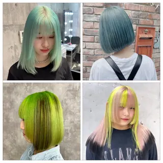 カラー 栄/デザイン/ ブリーチ/琉輝のヘアスタイル