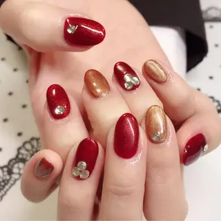 カラー ネイル Q Free nailsのネイルデザイン