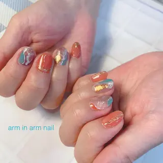 ネイル arm in arm ︎✿Yamamotoのマツエク・マツパデザイン