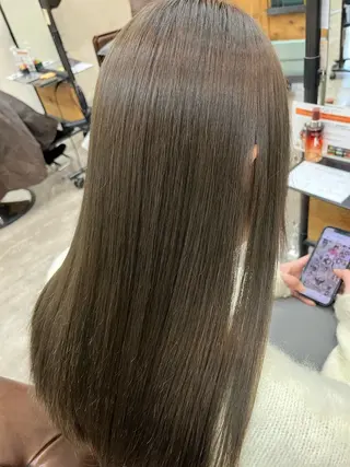 ロング カラー 艶髪矯正/髪質改善 カイトのヘアスタイル