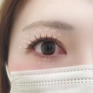 マツエク・マツパ MicoNoa所属・MicoNoa Asamiのマツエク・マツパデザイン