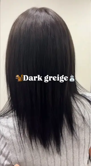 カラー 榊原 あいなのヘアスタイル