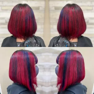 ミディアム カラー "PEPPU "所属・🌈推し色派手髪 ハイトーンShinのヘアスタイル