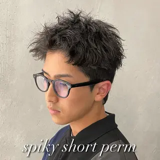 ショート パーマ メンズ 横浜メンズパーマ🔥 大野賢人のヘアスタイル