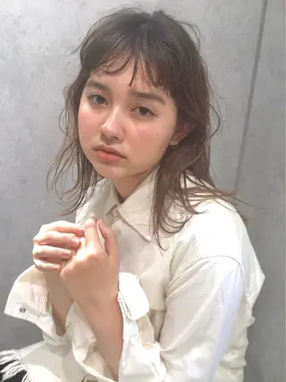 セミロング カラー stylist  ＊ mahoのヘアスタイル