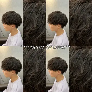 ショート カラー メンズ メンズカット パーマ🦋🌧希咲のヘアスタイル