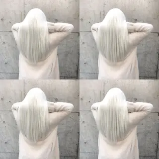 ロング カラー 韓国レイヤーカット/ 儚げカラーチナツのヘアスタイル