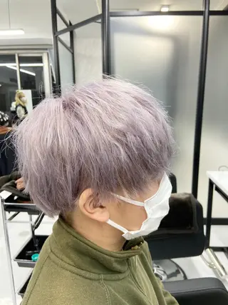 ミディアム カラー メンズ ミルボンAujua認定サロン Ria  OSAKA 梅田所属・メンズ特化/ マンツーマン/Ryuのヘアスタイル