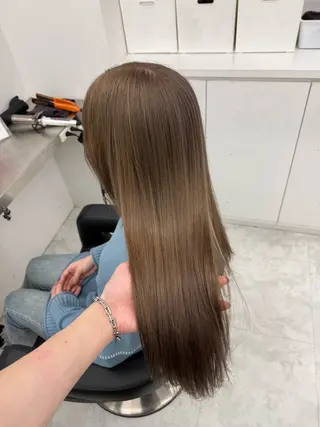 ロング カラー 中韓レイヤー/ ブラウン🤎はやとのヘアスタイル