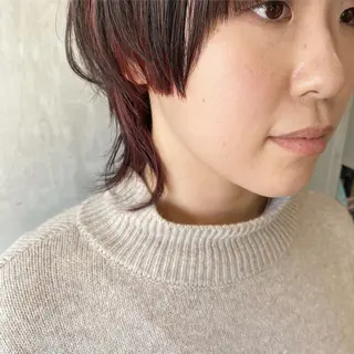 ショート カラー ヘアアレンジ stylist/蛯谷 珠里のヘアスタイル