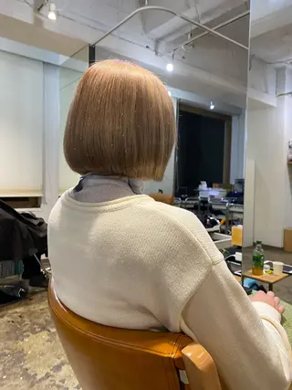 ミディアム カラー seiya/ beigeのヘアスタイル