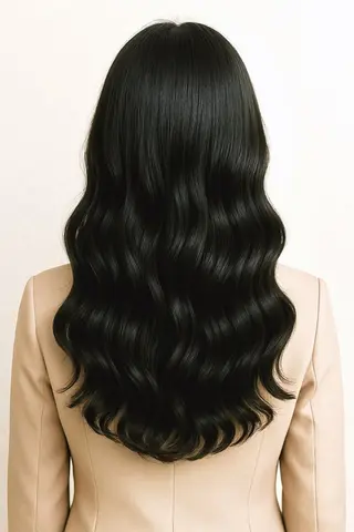 ロング コテ巻きパーマ/ 韓国レイヤー/なおのヘアスタイル