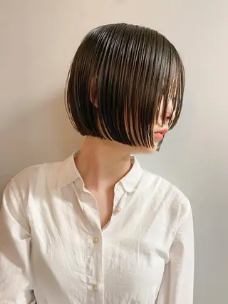 ショート くせ毛カットとパーマ /美容室難民の方是非のヘアスタイル