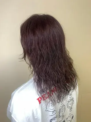 セミロング カラー パーマ ヘアアレンジ 【Sweep】おじま のぞみのヘアスタイル