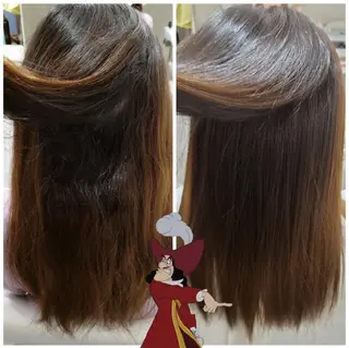 ロング パーマ カラー ヘアアレンジ かわい ゆうな 髪質改善/縮毛矯正のヘアスタイル