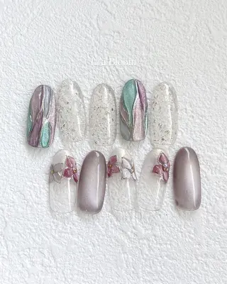 ネイル Li'a Bloom所属・🦋🤍 madoka🤍のネイルデザイン