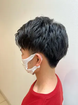 メンズ 🐺ウルフ× ハイトーン🐺MOEのヘアスタイル