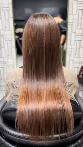 ロング パーマ 篠原 侑作のヘアスタイル