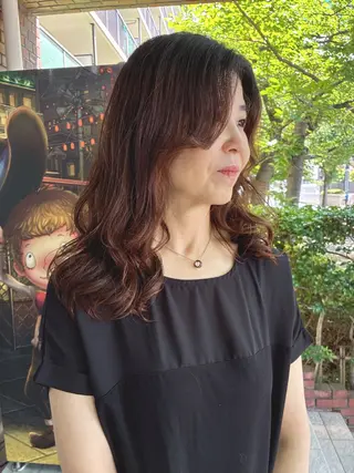 セミロング パーマ miyamori 🌼のヘアスタイル