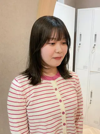 ミディアム 似合わせ/ベージュ /レイヤー/りほ🤍のヘアスタイル