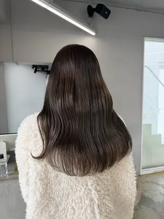 ロング カラー 愛莉/ラベンダー/ ベージュ/ブラウンのヘアスタイル