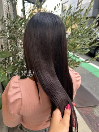 ロング カラー ‎🤍江坂 ハヤシアヤナ‎🤍のヘアスタイル