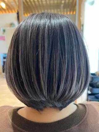 セミロング カラー 関口 友行のヘアスタイル