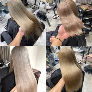 ロング ブリーチ🔥ベージュ /グレー/daikiのヘアスタイル