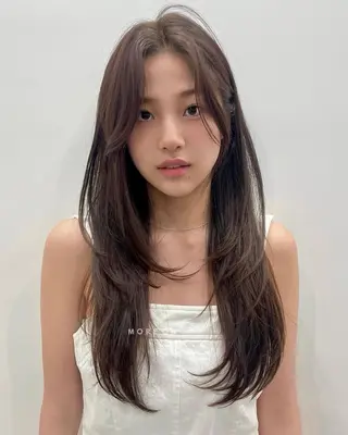 ロング レイヤー/ボブ /韓国風/清水凜のヘアスタイル