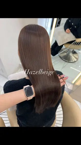 ロング 髪質改善/透明感カラ ー/みほのヘアスタイル