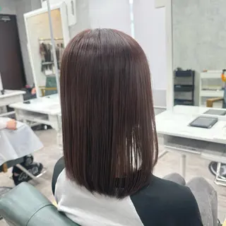 セミロング カラー JUNSHIN🦋 ヘアセット／カラーのヘアスタイル