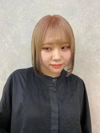 カラー 顔周りカット/透明感 カラー✂️MEIのヘアスタイル