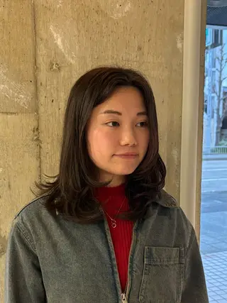 セミロング BUSH所属・BUSH なかじませりなのヘアスタイル