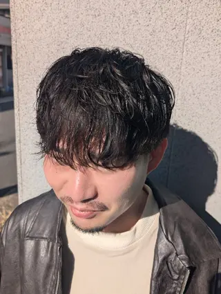 ショート パーマ メンズ Powderhair所属・河野日南/髪質改善/ ヘアケア/メンズヘアのヘアスタイル
