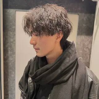 パーマ メンズ ハイトーン/パーマ/ メンズ / 櫻本🌐のヘアスタイル