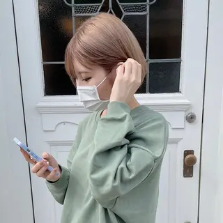 ショート カラー h a k u 大倉 卓人のヘアスタイル