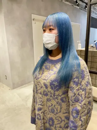 ロング カラー 🦋レイヤーカット ミドリカワ🦋のヘアスタイル
