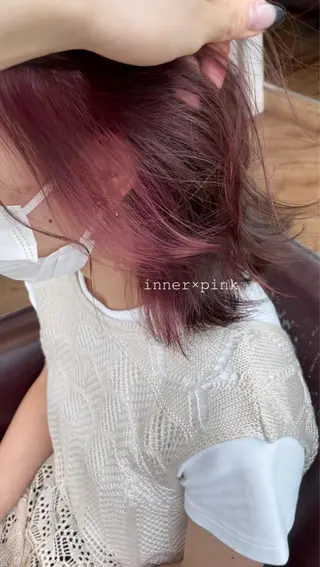 ミディアム カラー ヘアアレンジ 女性スタイリスト専門サロン Zina 天神所属・NANA／trend style🕊🍑のヘアスタイル