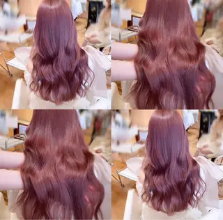 セミロング SALOWIN 栄所属・河西 彩香/ブリーチカラーのヘアスタイル