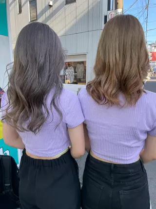 セミロング カラー 福島成美/髪質改善 縮毛矯正/カラーのヘアスタイル