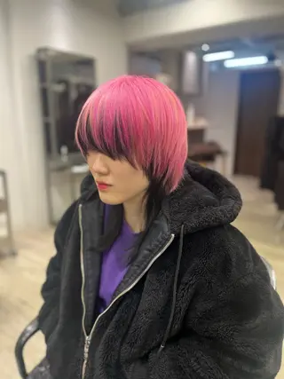 ショート カラー JIN/暖色カラー /髪質改善/艶髪のヘアスタイル