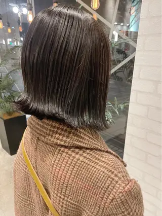 ミディアム カラー ケアブリーチ /髪質 改善/古橋圭史郎のヘアスタイル