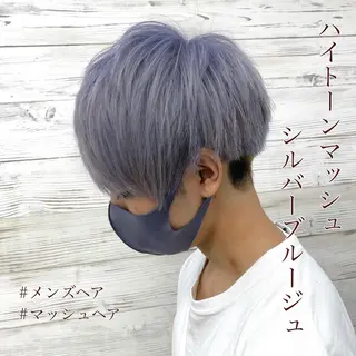 ミディアム カラー パーマ メンズ アイブロウ LAVENDIA Azabu所属・LAVENDIA 初音のヘアスタイル