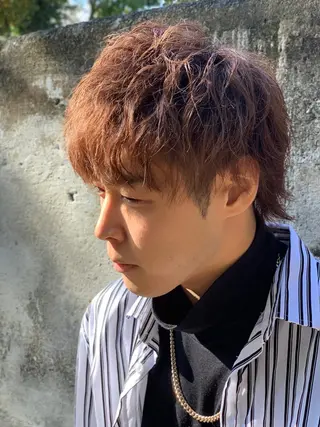 カラー メンズ 上石神井メンズパーマ 飯田徹のヘアスタイル