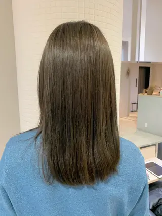 セミロング カラー ウサミ/髪質改善 酸性ストレート🌈のヘアスタイル