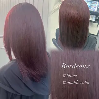 カラー 藤田 琉那のヘアスタイル